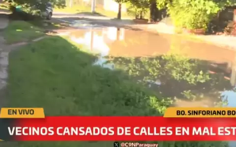 Vecinos del barrio Sinforiano Bogar�n piden atenci�n a las autoridades.