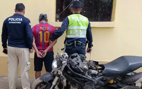La motocicleta fue recuperada, pero en un muy mal estado.