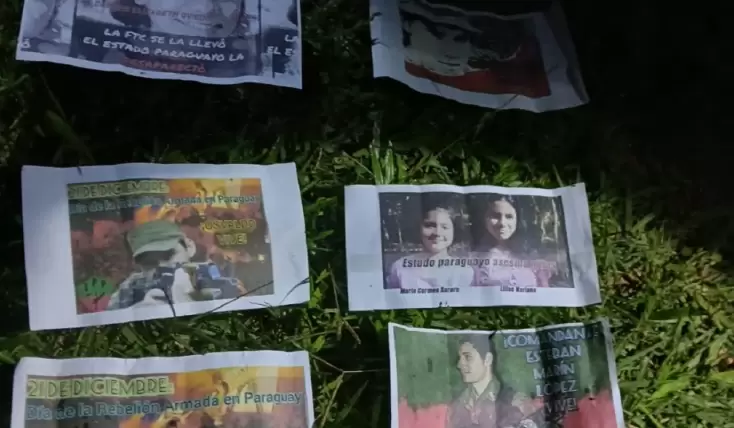 En el lugar se hallaron panfletos con logotipos del EPP.