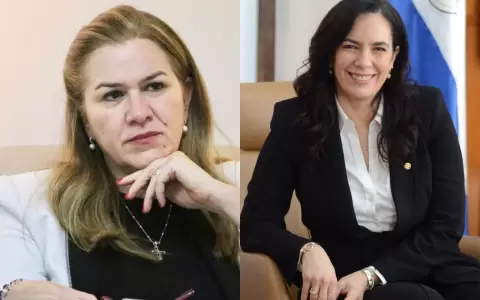 Ministras de Salud y de Obras P�blicas.