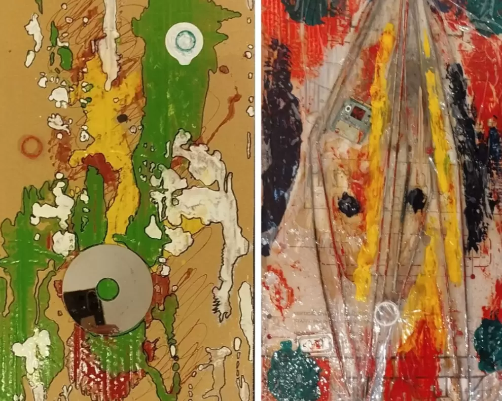 Ángel Yegros, obras de la muestra "Question Mark". Detalle