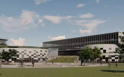 Maqueta de lo que ser� la futura sede de la Universidad de Taiw�n.