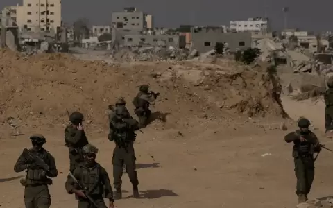Soldados israel�es en el sur de la Franja de Gaza (foto de archivo).