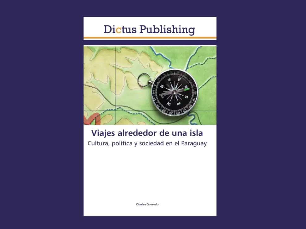 Tapa de Viajes alrededor de una isla de Charles Quevedo (2017). Dictus Publishing.