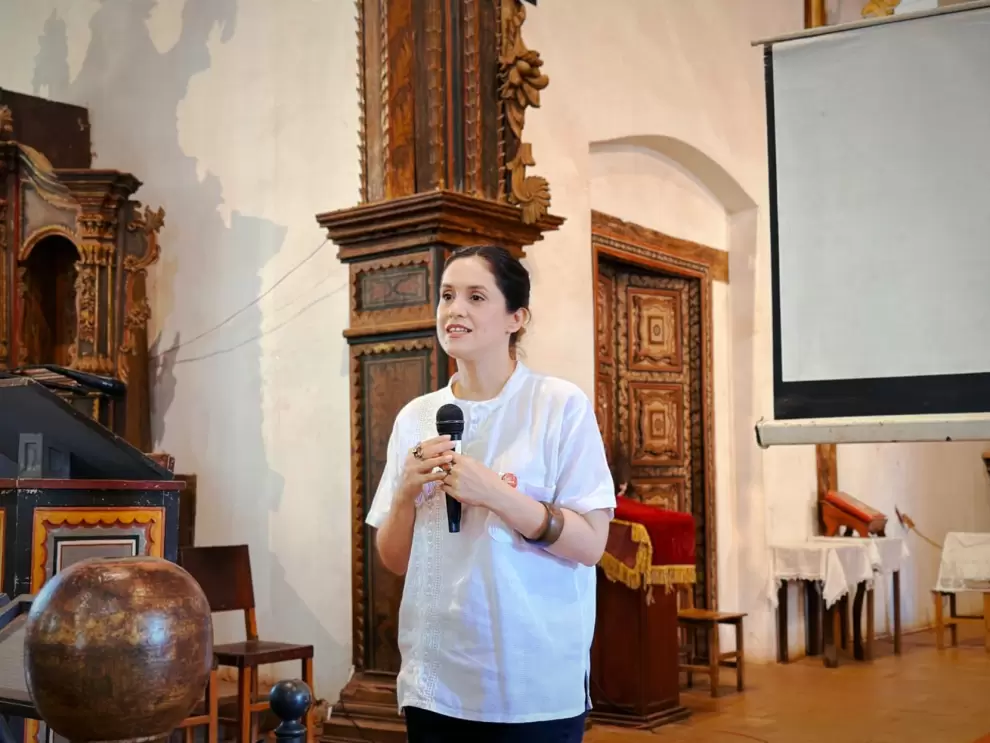 Adriana Ortiz, ministra de Cultura.