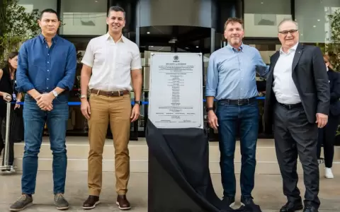 Momentos de la inauguraci�n del R�o Hotel by Bourbon en la ciudad de Luque.