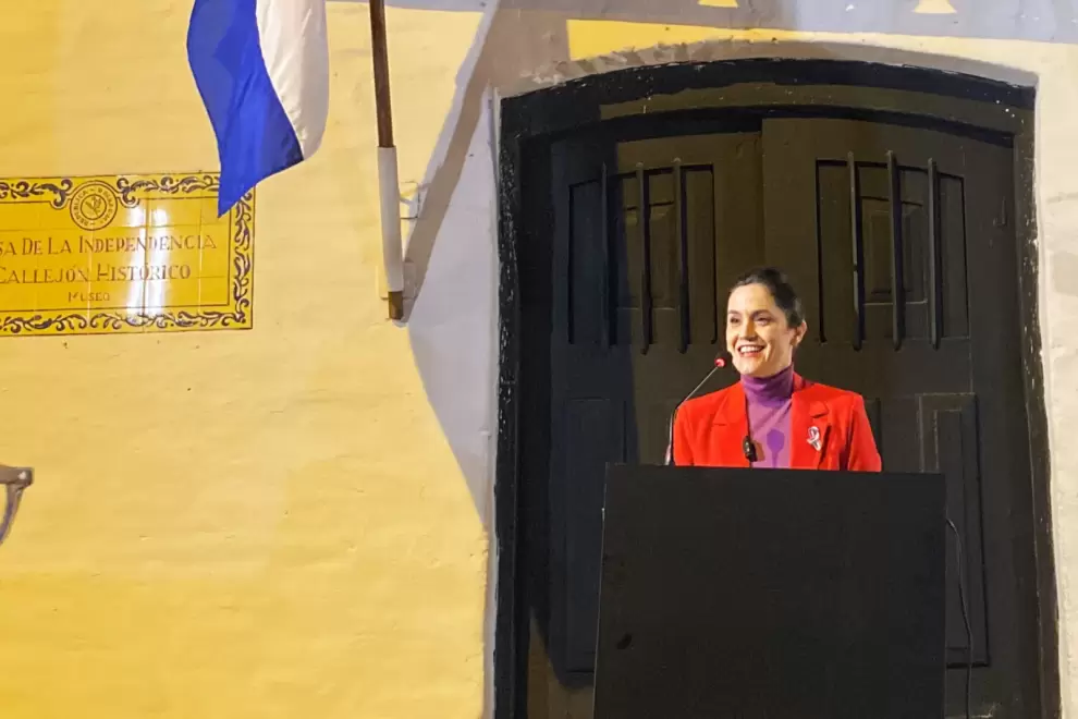 Adriana Ortiz, ministra de Cultura.