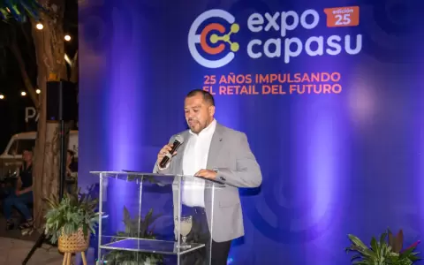 Gustavo Lezcano, vicepresidente de Capasu durante el lanzamiento oficial de la Expo 2025.