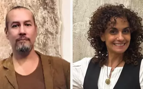 Marcos Ben�tez y Laura Llamosas.