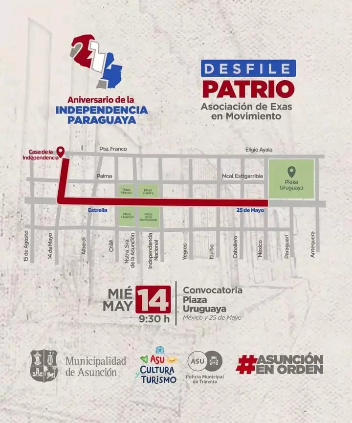 Desv�os por los desfiles patrios.