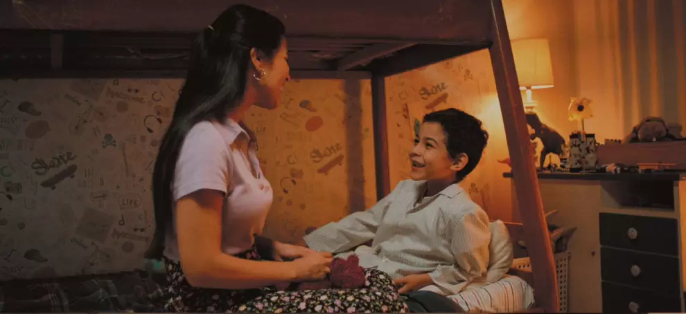 Madre e hijo, audiovisual de ueno bank en homenaje a las madres. Foto: Gentileza.
