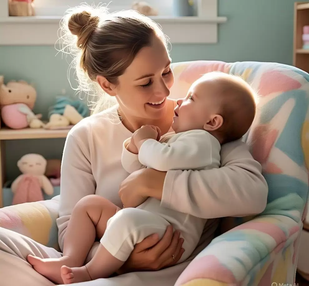 Madre e hija.  Foto: IA