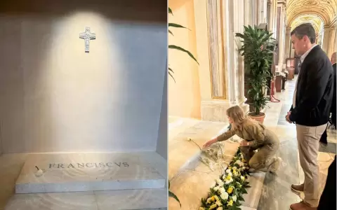 El presidente Santiago Pe�a y la primera dama, Leticia Ocampo, en Roma.