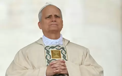 Pap� Le�n XIV durante el inicio de su pontificado.