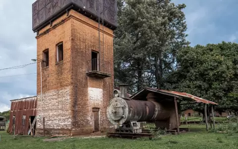 Ex estaci�n del tren de San Salvador, Guair�.
