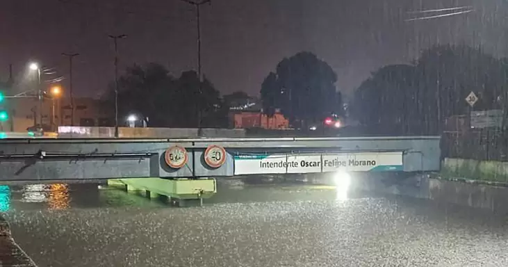 Inundaci�n en Argentina. Foto: X @@marrr2222_
