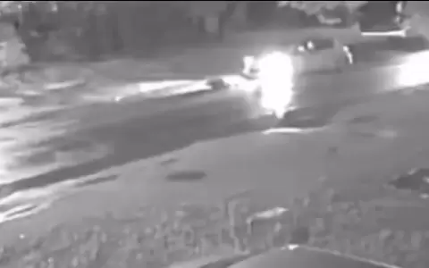 El hombre de 80 a�os fue atropellado dos veces en cuesti�n de minutos.