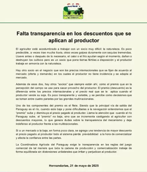 comunicado
