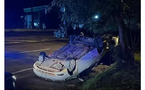 As� qued� el autom�vil de marca Toyota, modelo Corrolla.