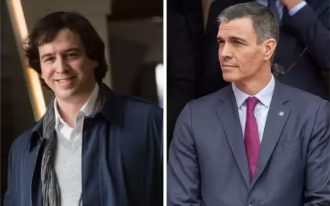 David S�nchez y el presidente de Espa�a, Pedro S�nchez.