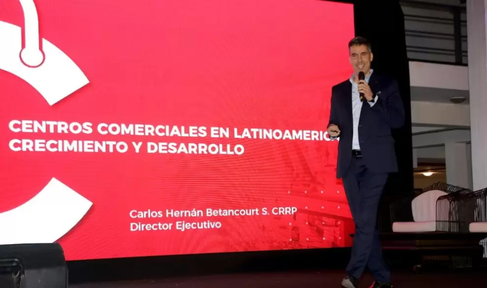 Carlos Hern�n Betancourt, presidente del Consejo Directivo de la C�mara Latinoamericana de la Industria de Centros Comerciales.