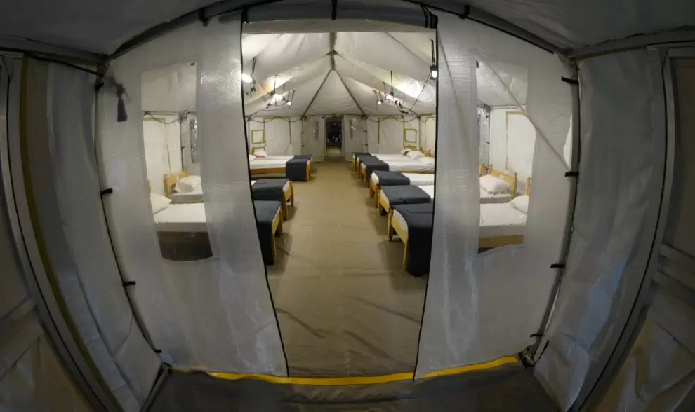 El refugio para personas vulnerables que estar� en la Costanera.