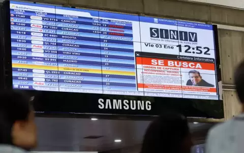Aeropuerto de Maiquet�a, en la capital venezolana.