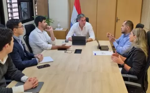 Viceministros de Comercio, Rodrigo Maluff, y de Industria, Marco Riquelme, se reunieron con directivos de la Capasu.