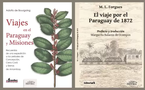 Tapa de "Viajes en el Paraguay y Misiones" y "El viaje por el Paraguay de 1872".