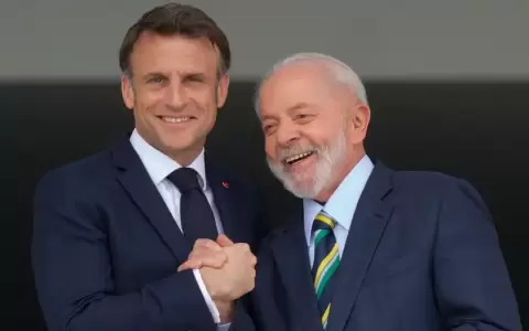 Emmanuel Macron y Lula da Silva.