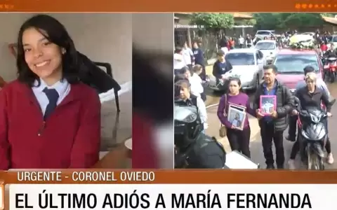 �ltimo adi�s a Mar�a Fernanda en Coronel Oviedo.