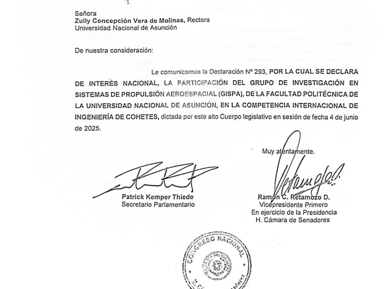 La participaci�n a la competencia internacional donde participar�n las mejores universidades del mundo fue declarado de inter�s nacional.