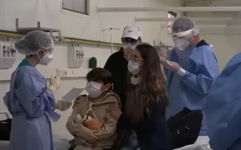 Simulacro ante casos de emergencia sanitaria en zona fronteriza, entre Argentina y Paraguay.