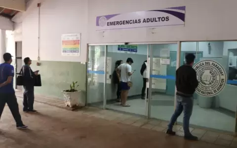 Zona de Emergencias del sector de Adultos en el Hospital de Cl�nicas.