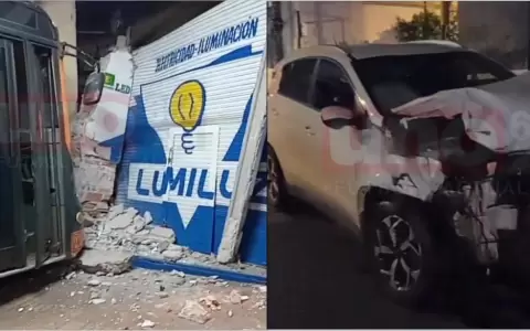 Accidente vial en  el centro de Asunci�n.