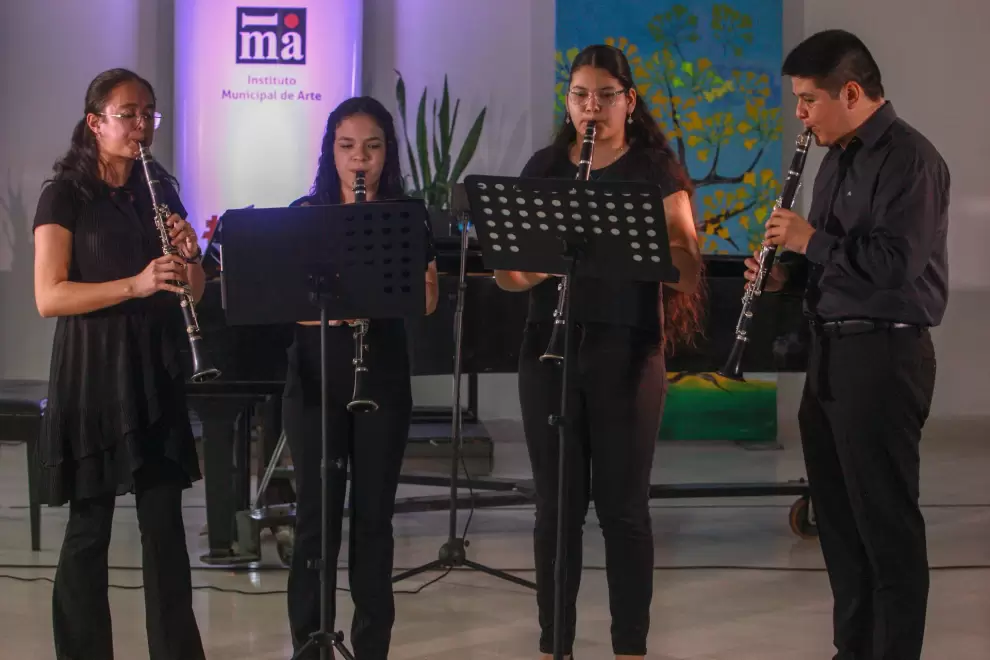 Taller de clarinete dirigido por Jos� Cabrera.