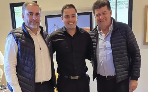 Ever Villalba, Miguel Prieto y Efrain Alegre.