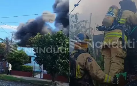 Incendio en el barrio San Pablo de Asunci�n.