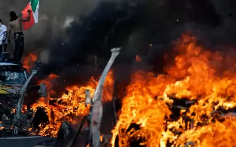 Protestas en Los �ngeles contra medidas de Donald Trump.