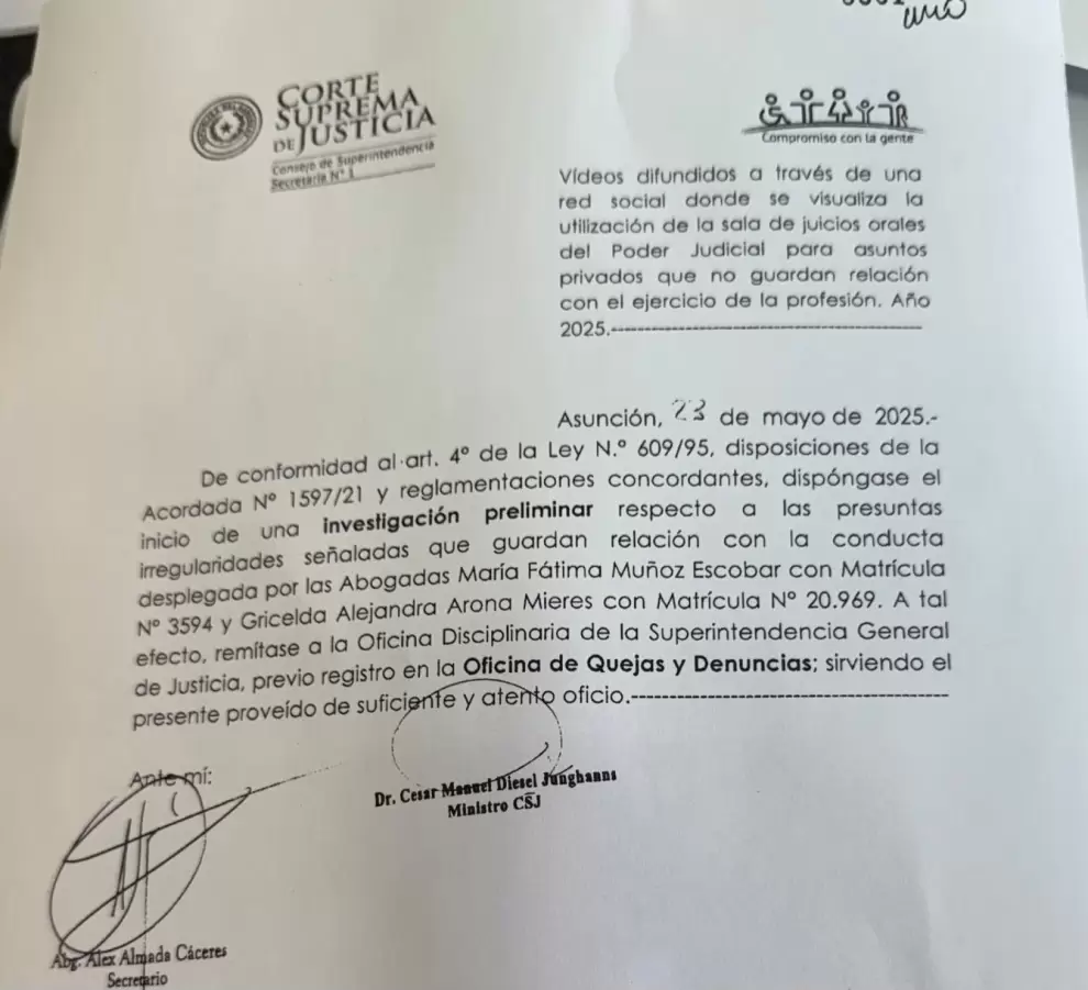 CSJ ordena la investigaci�n del caso.