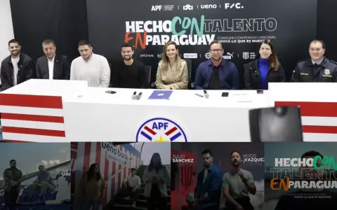 Parte de la conferencia de presentaci�n de la campa�a.