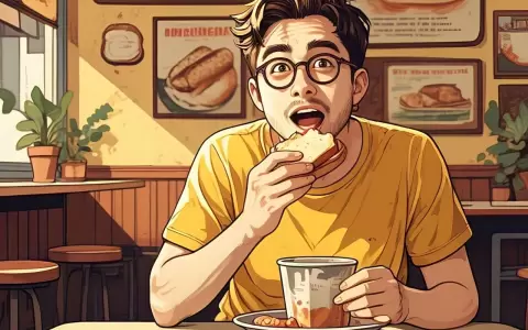 Comiendo.