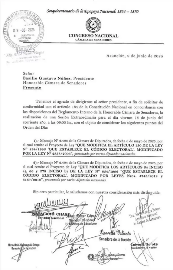 Resoluci�n del Congreso.
