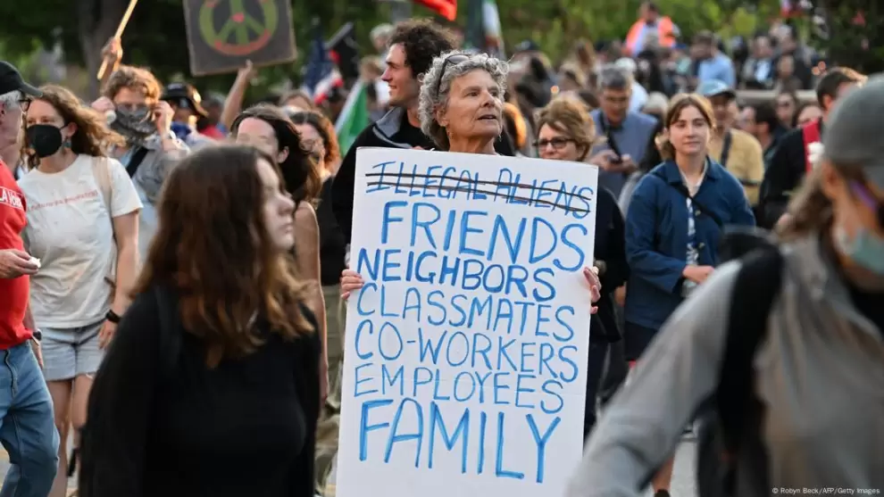 Disturbios en Los �ngeles, Estados Unidos.Foto: DW