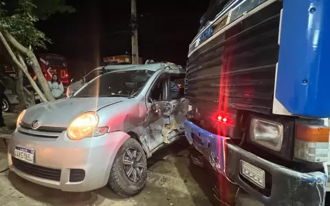 Accidente de tr�nsito en Avenida de la Victoria y Tte. Molas, San Lorenzo.