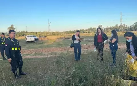 Allanamiento en predio de Coronel Oviedo.