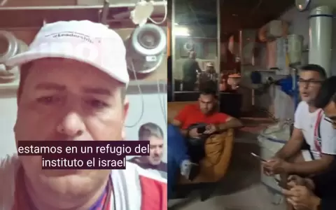 Los intendentes paraguayo en refugio de Israel.