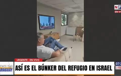 Interior del b�nker del refugio.