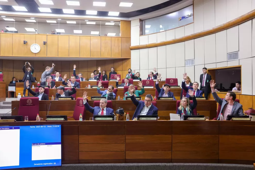 Sesión de la Cámara de Senadores.