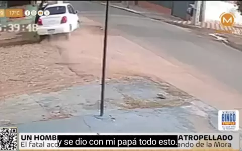 El accidente fue registrado en c�maras de seguridad.